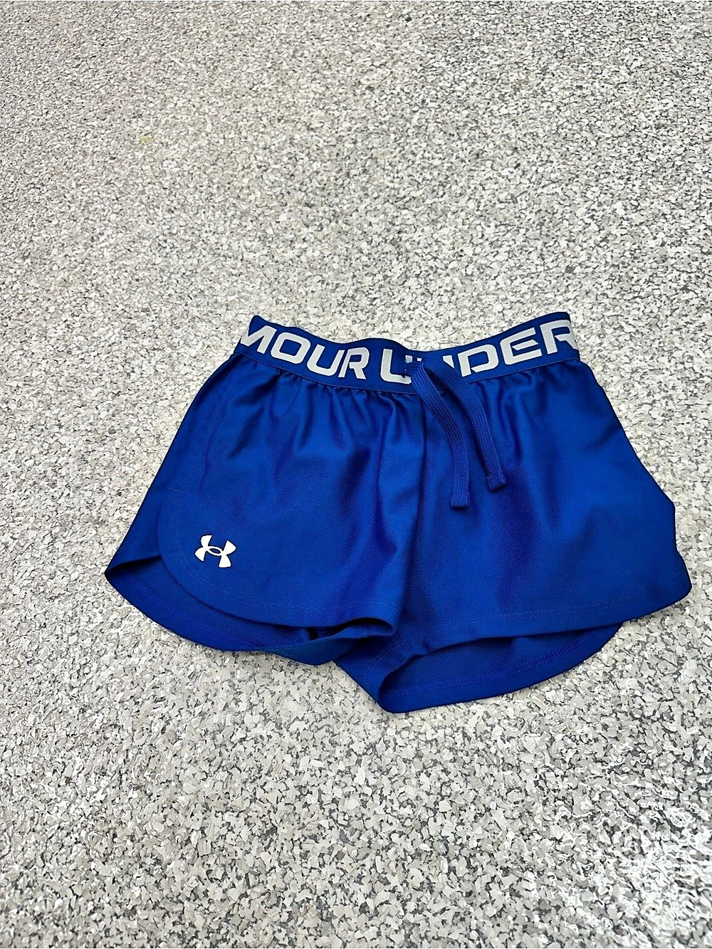 Under Armour girls Shorts Athletic Shorts Blue Small
